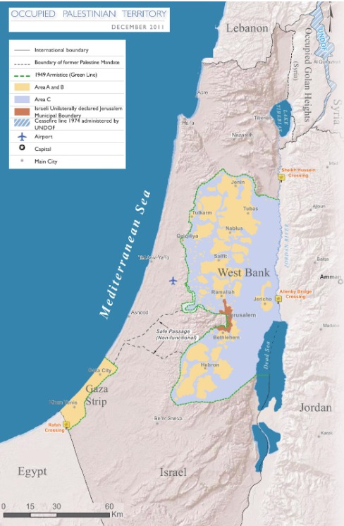 Israel Palestine Map